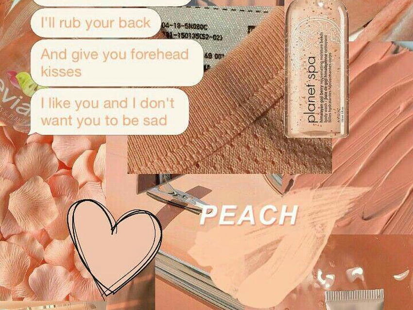 Peach aesthetic collage • For You For & Mobile, valentines day aesthetic collage HD wallpaper