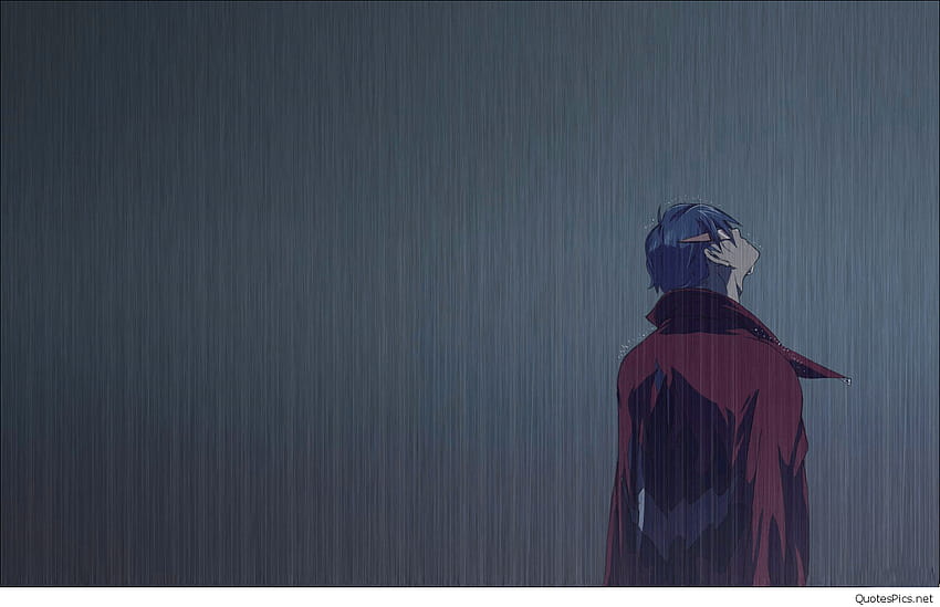Sad Anime Love, cartoon anime boy cry HD wallpaper