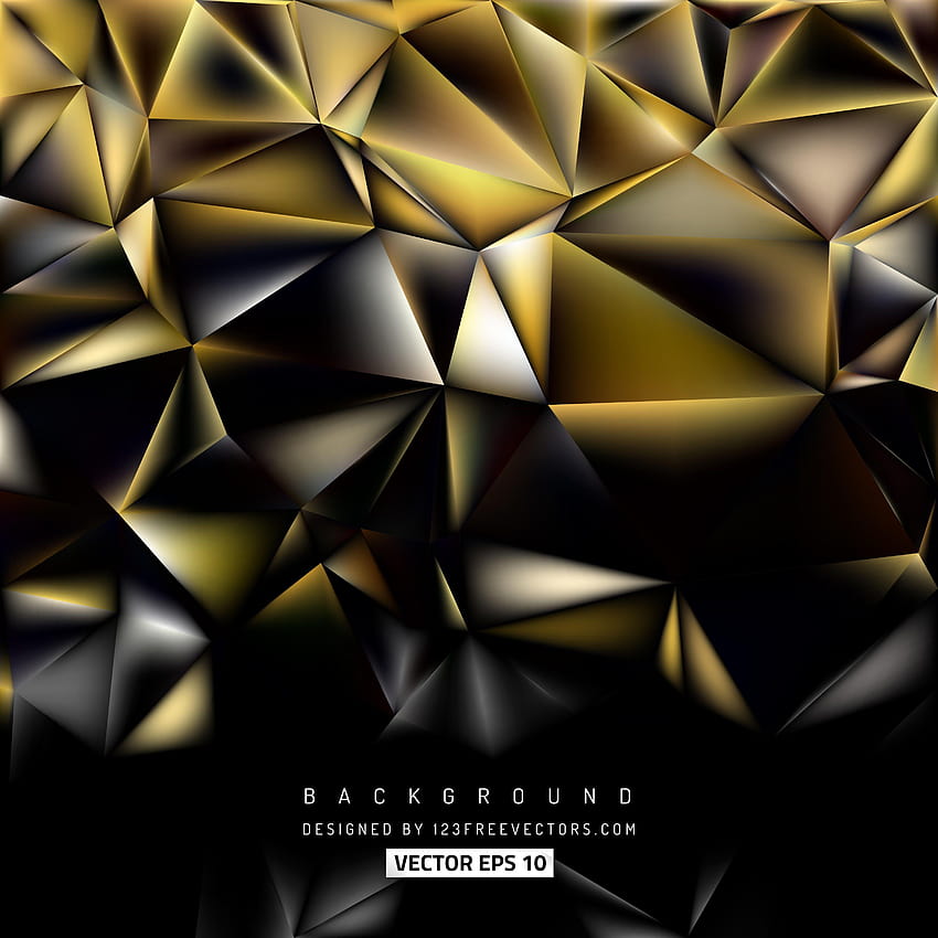 Abstract Black Gold Backgrounds Template, black gold background vector HD phone wallpaper