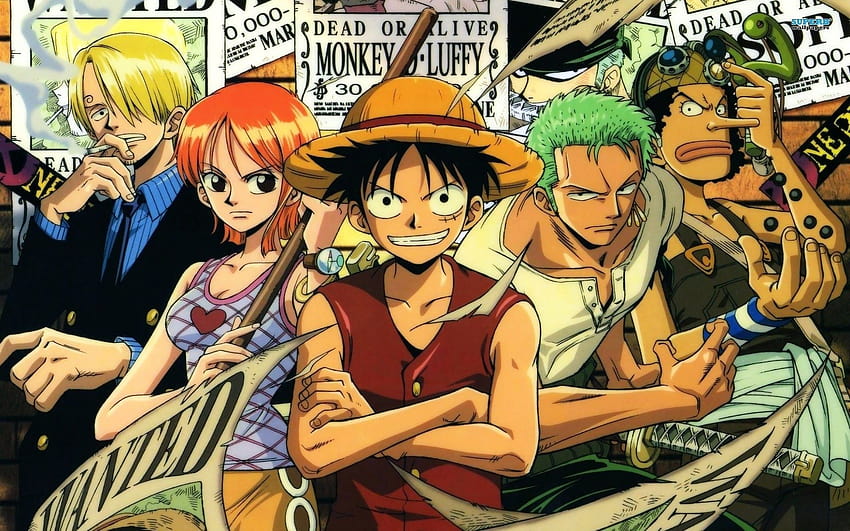One Piece, Monkey D. Luffy, Nami, Roronoa Zoro, Usopp, Sanji, อะนิเมะ / และพื้นหลังมือถือ, ลูฟี่และโซโล วอลล์เปเปอร์ HD