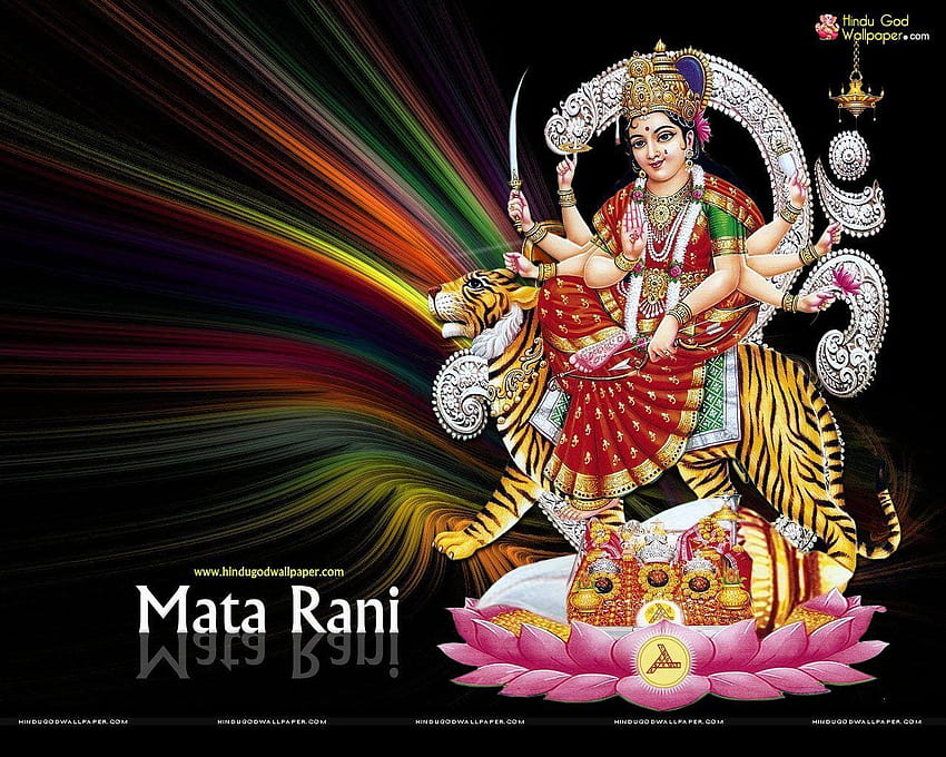 Mata Rani, 3D-Gott der hinduistischen Durga Maa HD-Hintergrundbild