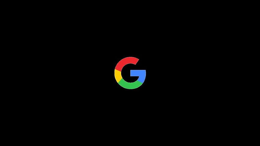 Google ロゴの黒の背景 高画質の壁紙