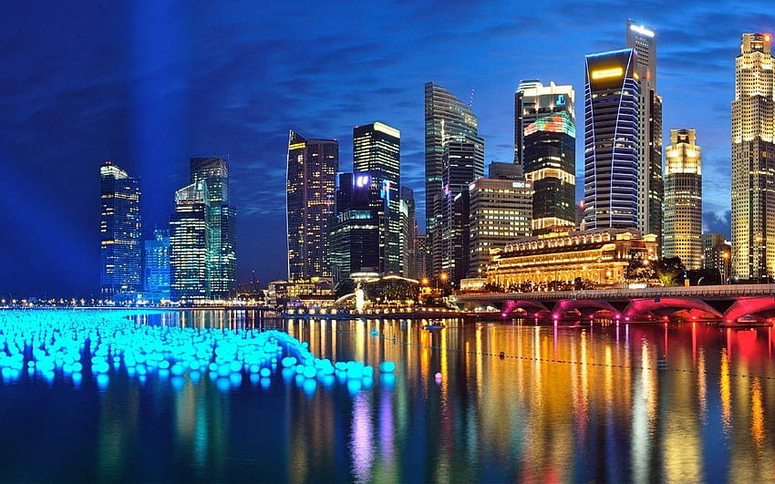 Singapore Bright City, Singapore 2019 , Singapore, singapore panoramic cityscape HD wallpaper