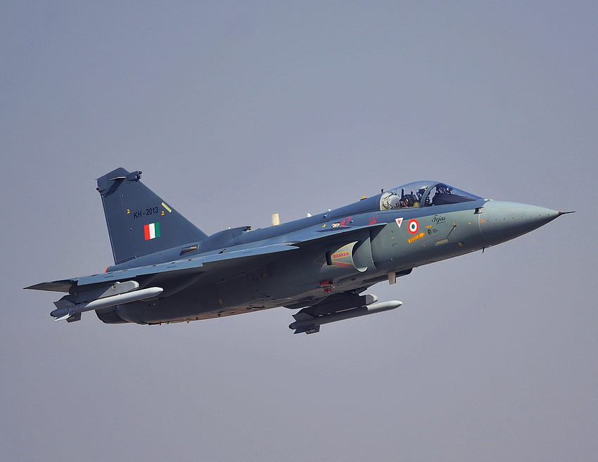 LCA Tejas Militärflugzeug der indischen Luftwaffe, indischer Kampfjet HD-Hintergrundbild