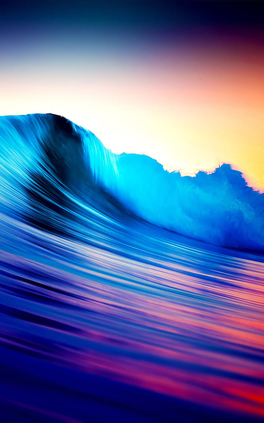 Colorful Ocean Wave Ultra Mobile, colours mobile HD phone wallpaper ...