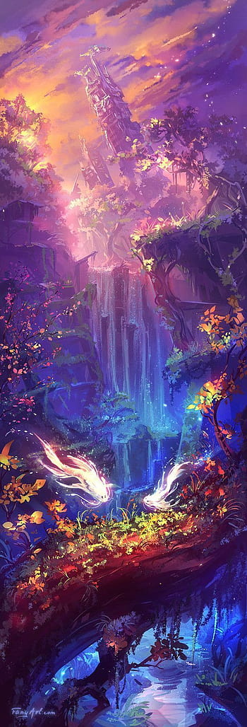 Anime Landscape Android Wallpapers  Wallpaper Cave