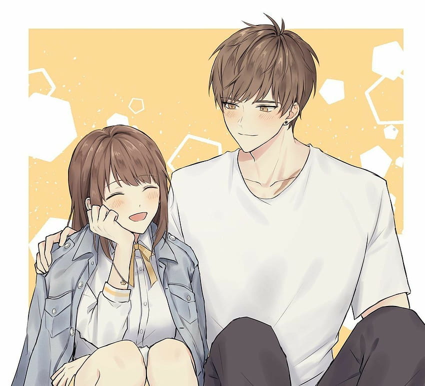 Cute anime couple cuddling HD wallpapers | Pxfuel