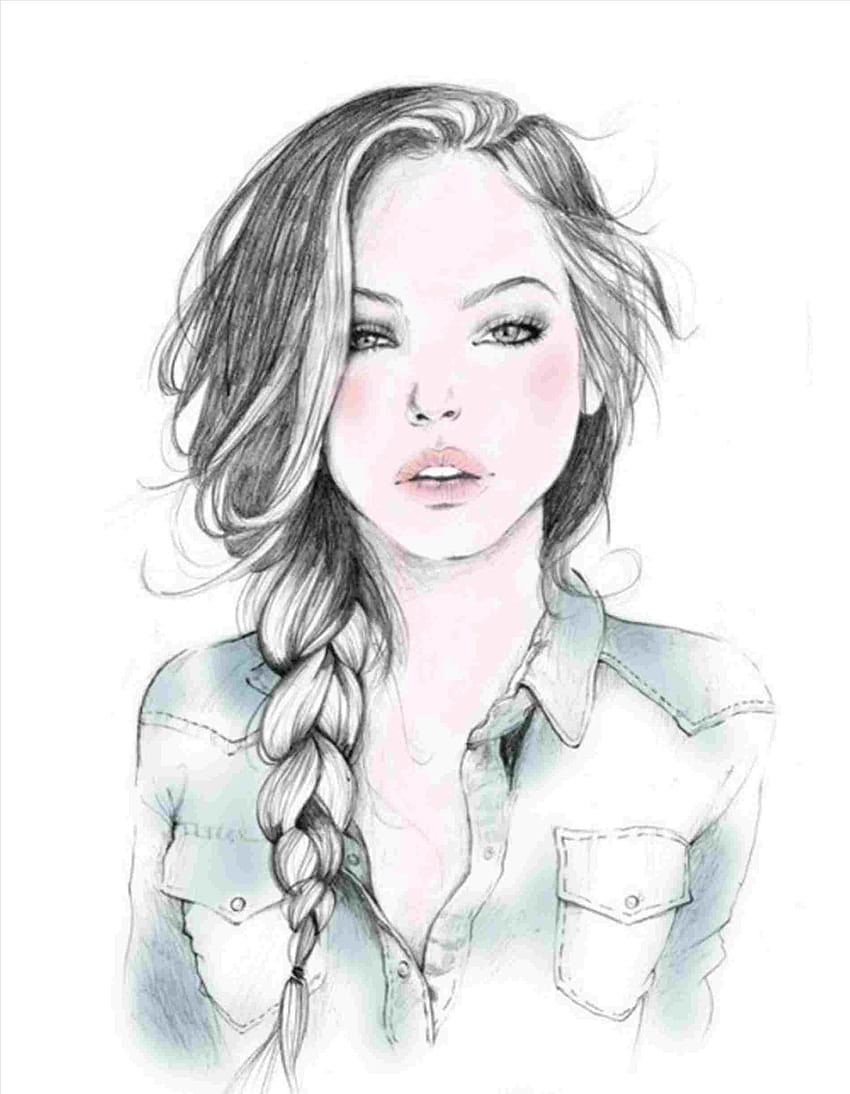 Pin Drawings Of Tumblr Girls By Sandra Heffernan On, girl drawings HD ...