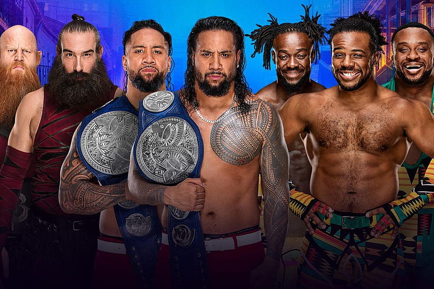 The Usos fend off The New Day and Bludgeon Brothers at WrestleMania 34, the new day and the usos HD wallpaper