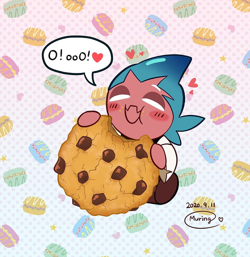 desktop wallpaper sorbet shark cookie