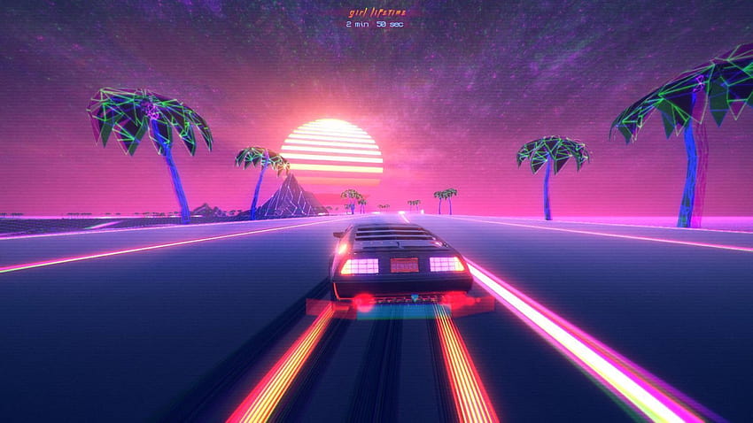Popular Driving Game OutDrive Just Isn't Very Good, neon drive HD wallpaper
