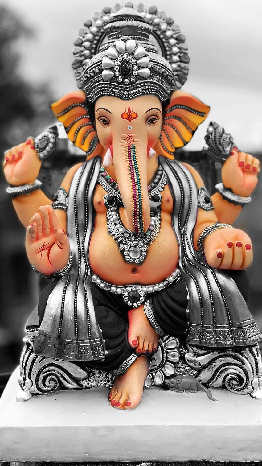 Lord Ganesha bearbeitetes Handy, indischer Gott, fantastisches Ganesh-iPhone HD-Handy-Hintergrundbild