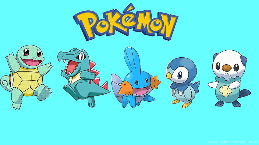 Pokemon Mudkip Squirtle Totodile Oshawott Piplup Backgrounds, piplup iphone HD wallpaper