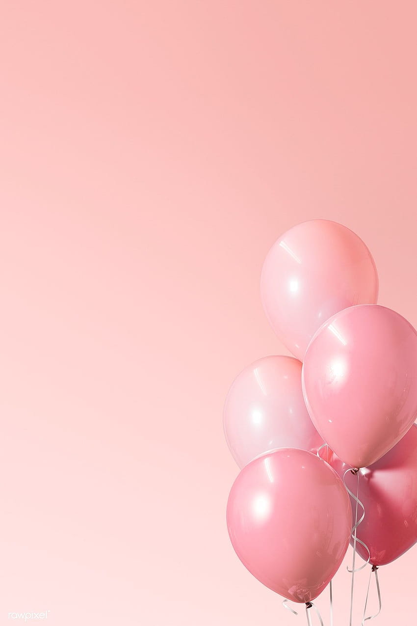 Festive pastel pink balloon banner ...pinterest, aesthetic balloons HD  phone wallpaper | Pxfuel