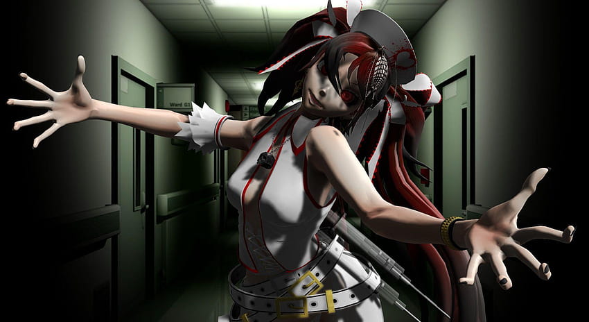 Horror Nurse [+Pose ] by CorruptedDestiny on, horror anime HD wallpaper ...