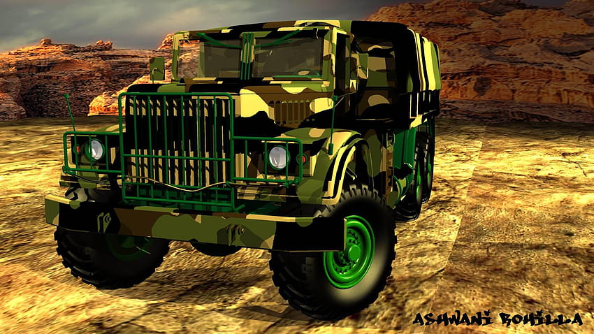 Превозни средства на индийската армия: логистика и инженеринг, военни камиони HD тапет