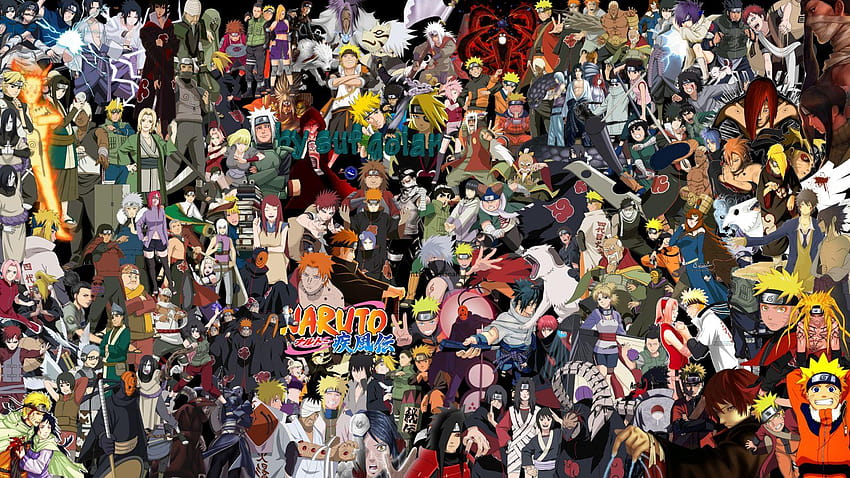 Naruto todos os personagens, naruto shippuden todos os personagens papel de parede HD