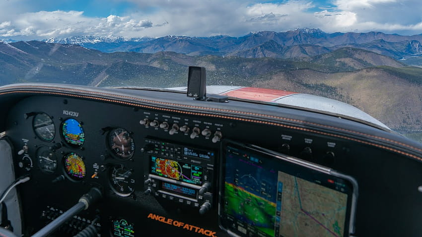Conquering the Canadian Rockies by Air, cessna cockpit HD wallpaper