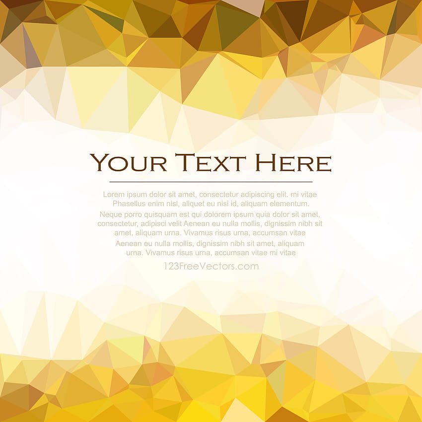 Clip Art de s dorados claros triangulares poligonales, dorado fondo de pantalla del teléfono