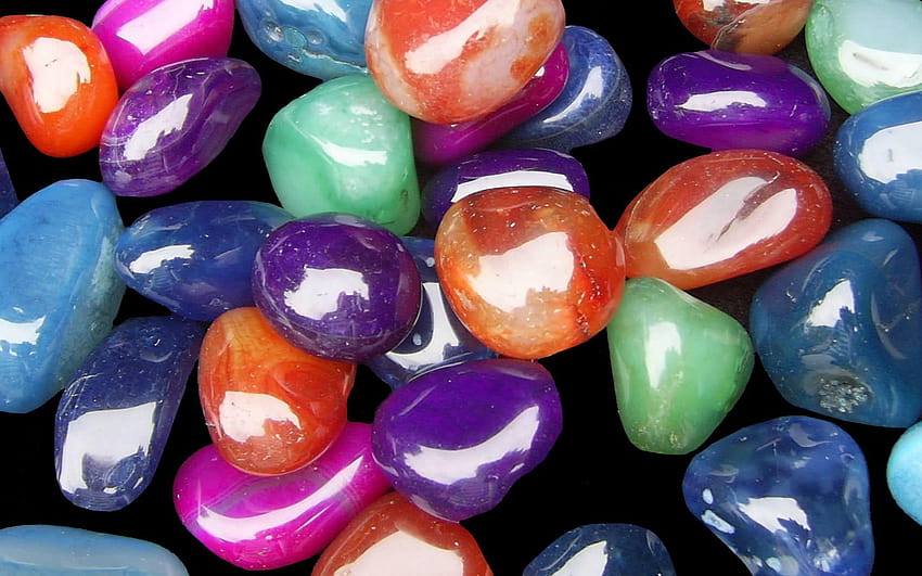 Agates Semi Precious Stones Of Different Colors, Are Used When HD wallpaper