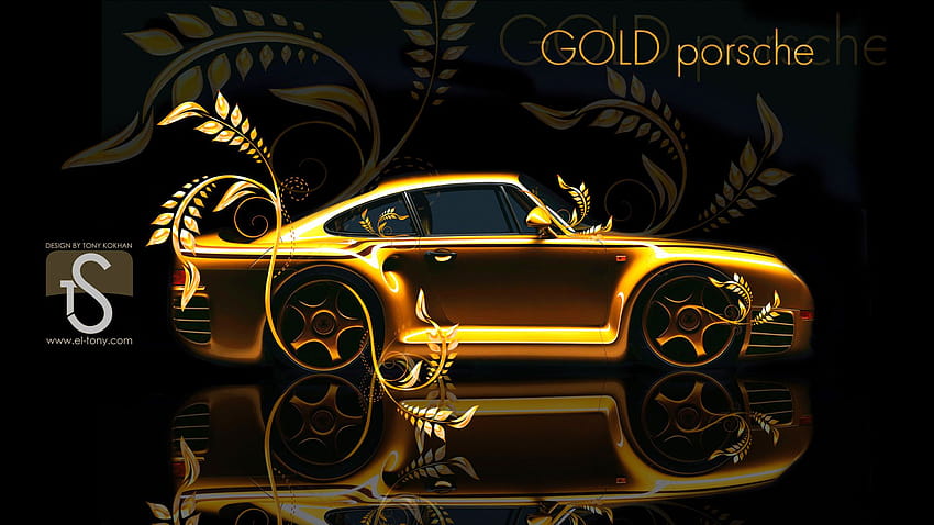 Cool Gold posted by Christopher Tremblay, gold ferrari HD wallpaper
