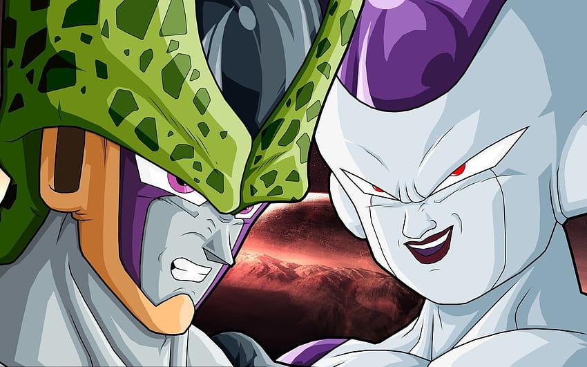 Cell and Frieza from DragonBall Z, cell dbk HD wallpaper