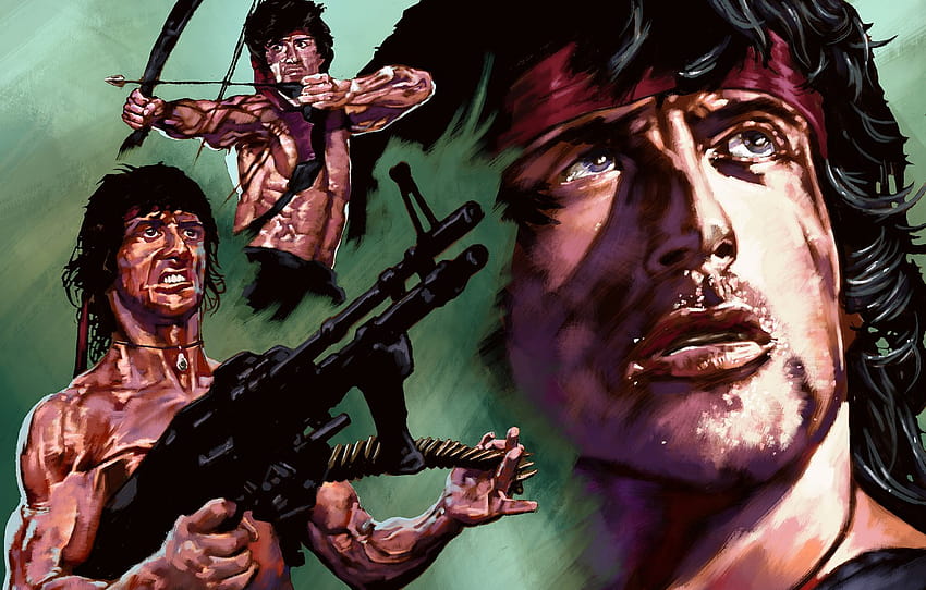 aksi, Sylvester Stallone, Rambo, Rambo , bagian фильмы Wallpaper HD