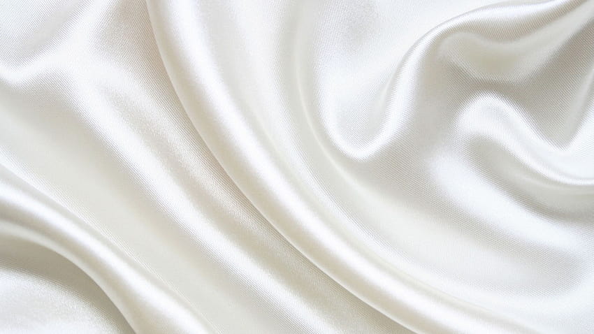 Cetim branco, seda branca papel de parede HD