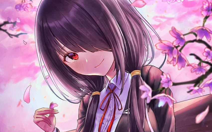 Kurumi Tokisaki, Date A Live, manga, illustrations, Tokisaki Kurumi, Date A personnages en direct avec une résolution de 3840x2400. Haute qualité Fond d'écran HD