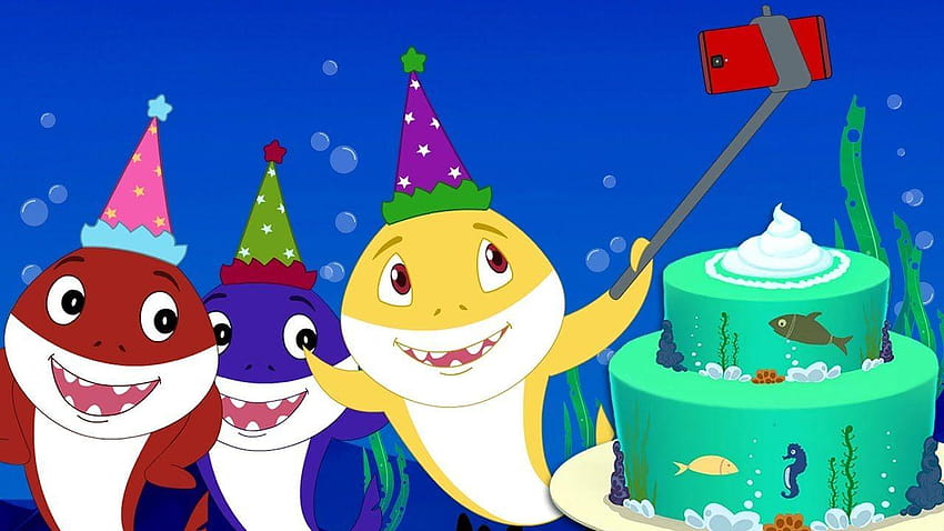 เพลง Baby Shark Happy Birtay + เพลง Sharks doo doo doo วอลล์เปเปอร์ HD