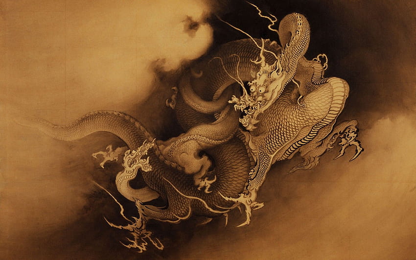 4 Chinese Dragon, aesthetic japanese dragon HD wallpaper
