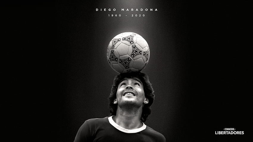 Maradona fue el fútbol, maradona black and white HD wallpaper