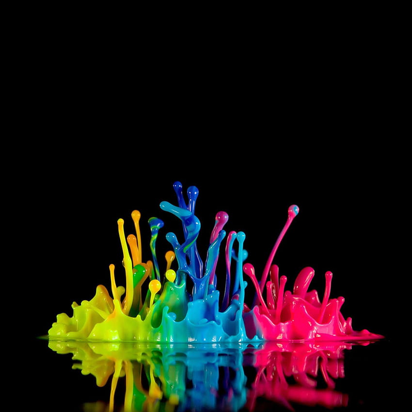 splashes of color HD phone wallpaper