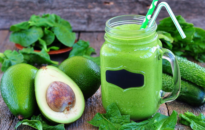 greens, Bank, tube, drink, vitamins, cucumbers, avocado, smoothies, detox , section еда HD wallpaper