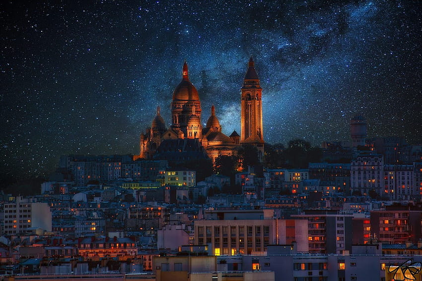 Montmartre Paris por faula thierry papel de parede HD