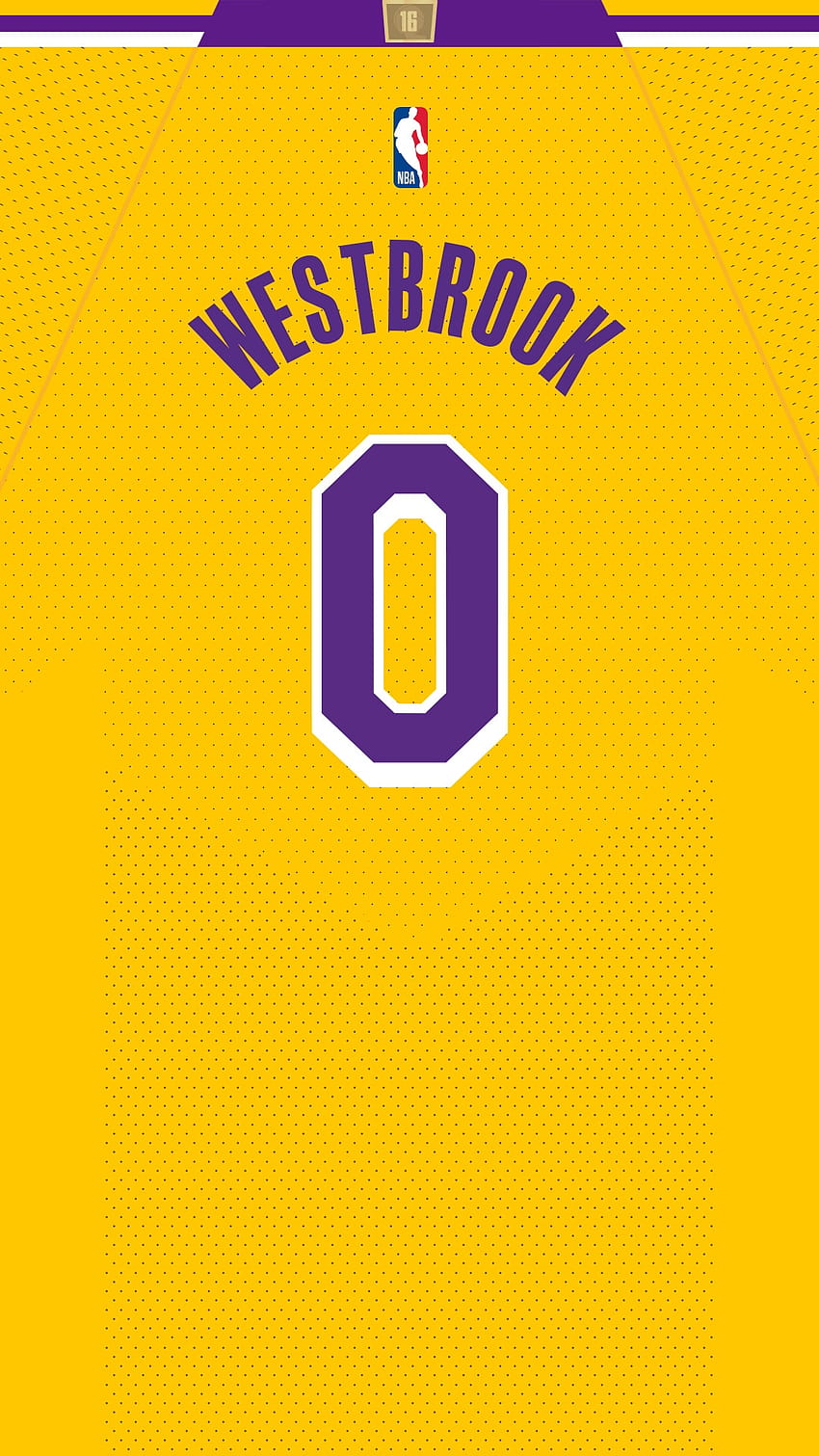 Lakers und Infografiken, Russell Westbrook Lakers HD-Handy-Hintergrundbild
