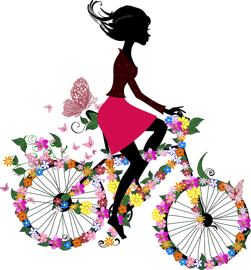 Bicycle Cycling Woman, spring bicycle HD phone wallpaper