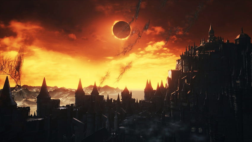 1920x1080 Dark Souls Iii, Eclipse, Castle, Sky, dark eclipse HD wallpaper