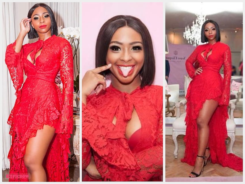 My gorgeous doll Boity Thulo's red dress lights up social media HD wallpaper