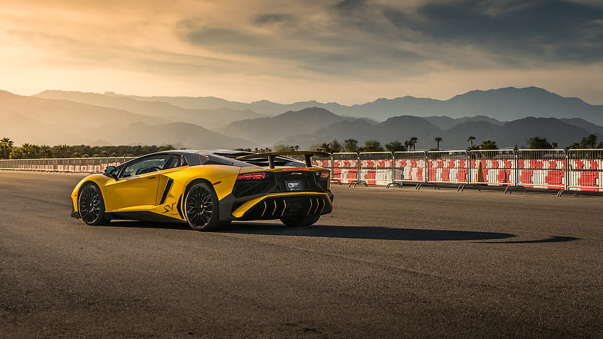 Lamborghini Aventador SV Rear , Cars, Backgrounds, and HD wallpaper