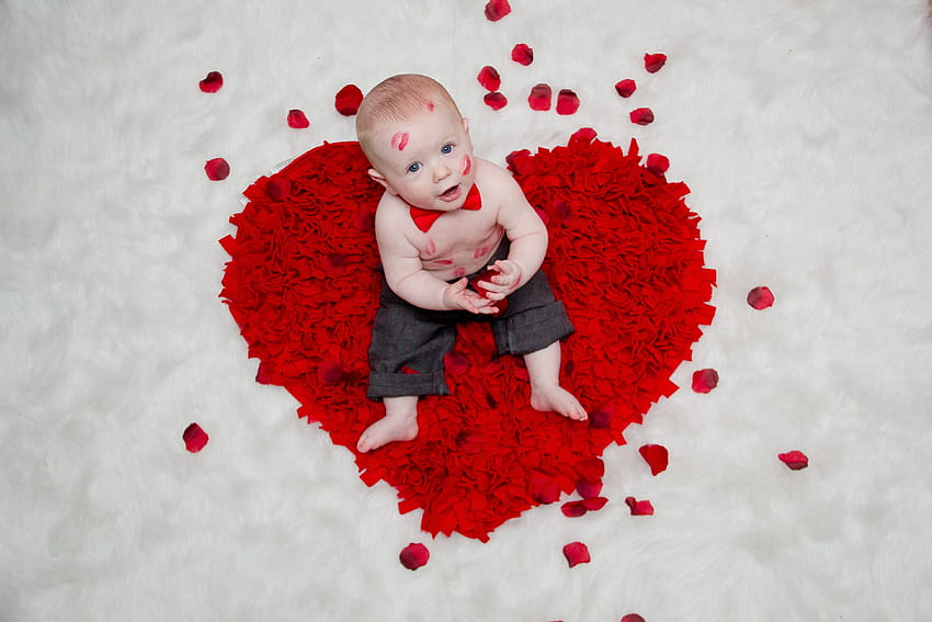 Baby Valentines Day, boy valentines day HD wallpaper