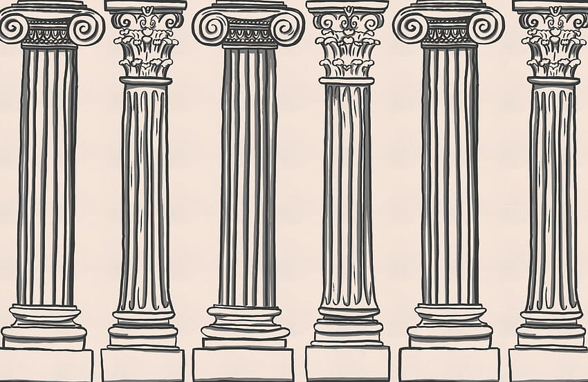 Neutral Ancient Greek Columns, agora HD wallpaper