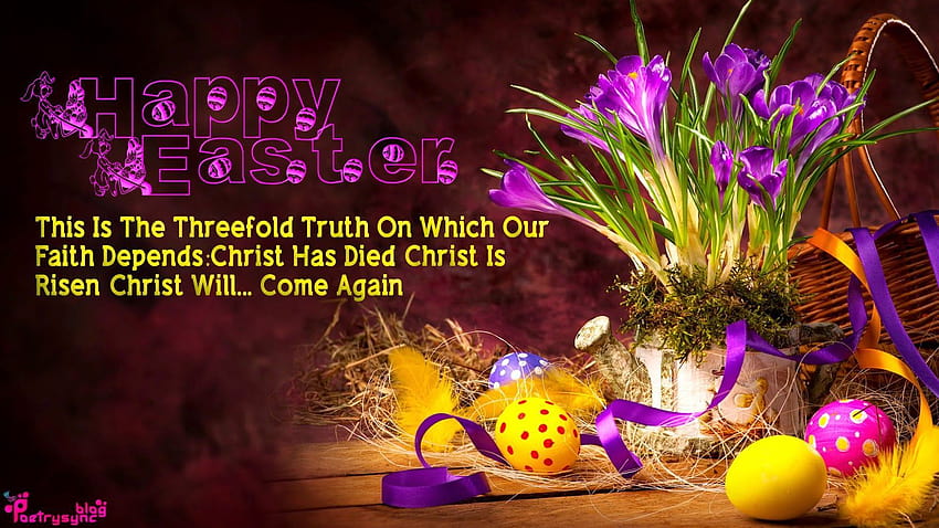 Happy Easter Wishes อีสเตอร์อวยพร วอลล์เปเปอร์ HD
