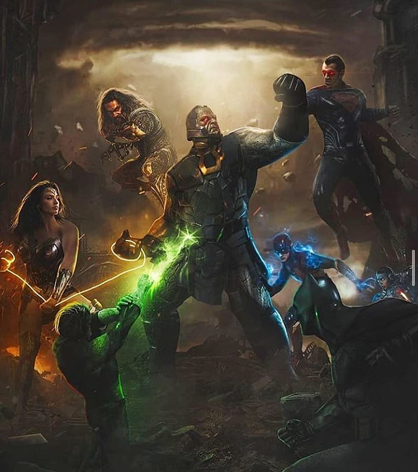 DC Comics✨ compartilhou um no Instagram: “Liga da Justiça VS Darkseid por @pabloruizzx! em 2020, DC Extended Universe Caçador de Marte Papel de parede de celular HD