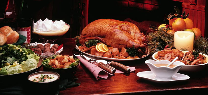 Makan malam Thanksgiving, pesta syukur Wallpaper HD