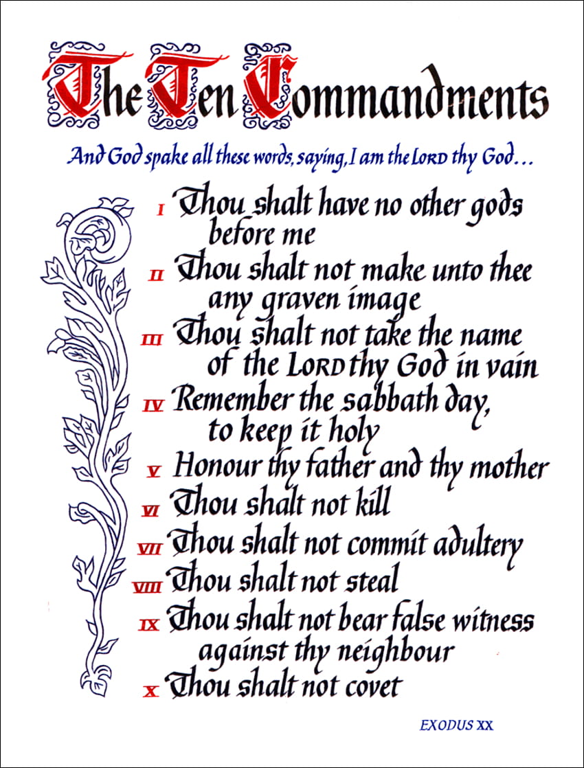 the 10 commandments in order, the ten commandments HD phone wallpaper