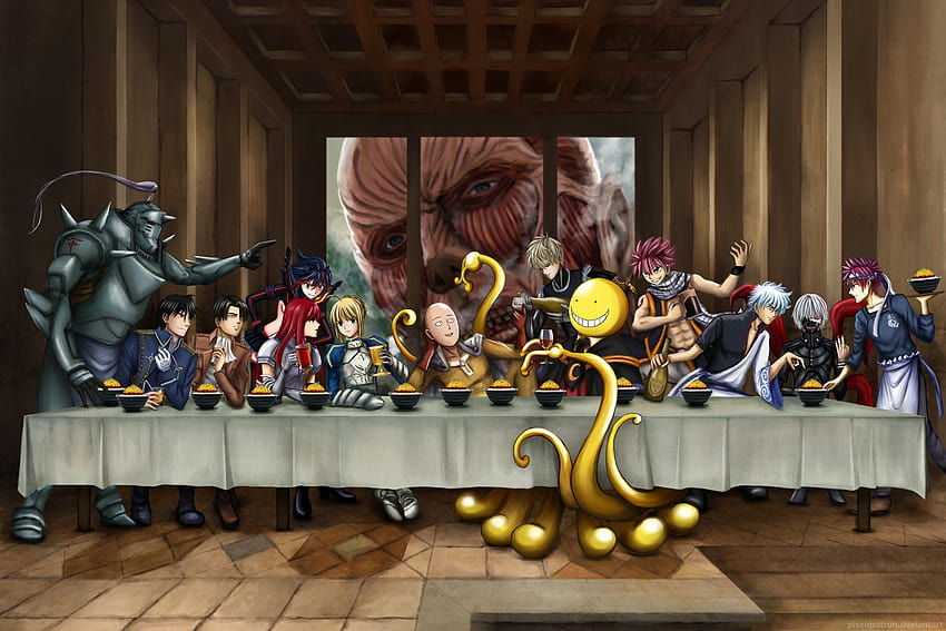 The Last Supper, anime crossover HD wallpaper