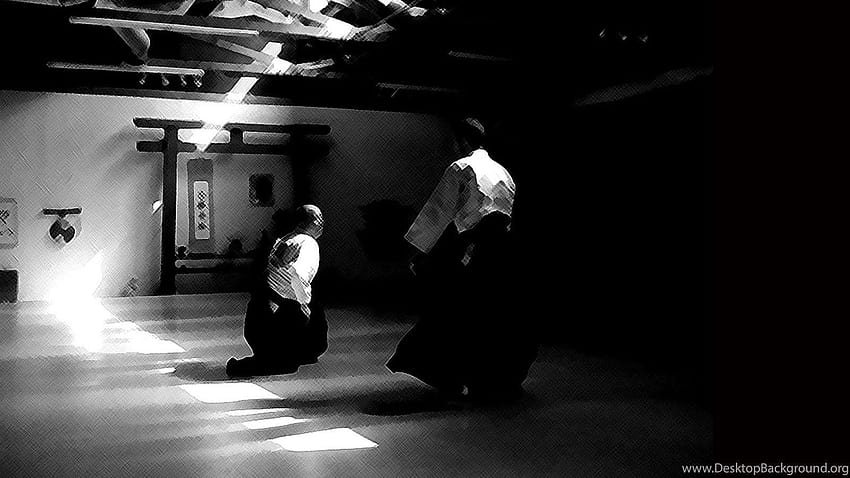 Aikido Fight Painting, Aikido Art Print, aikido Art Poster, Aikido Wallpaper  Greeting Card by Mariusz Szmerdt