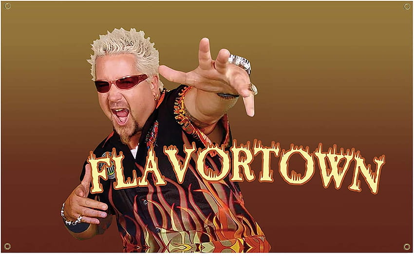 Amazon : 3 X 5 Ft Guy Fieri Flavortown Flag Wall Tapestry for College Dorm or Man Cave : Patio, Lawn & Garden HD wallpaper