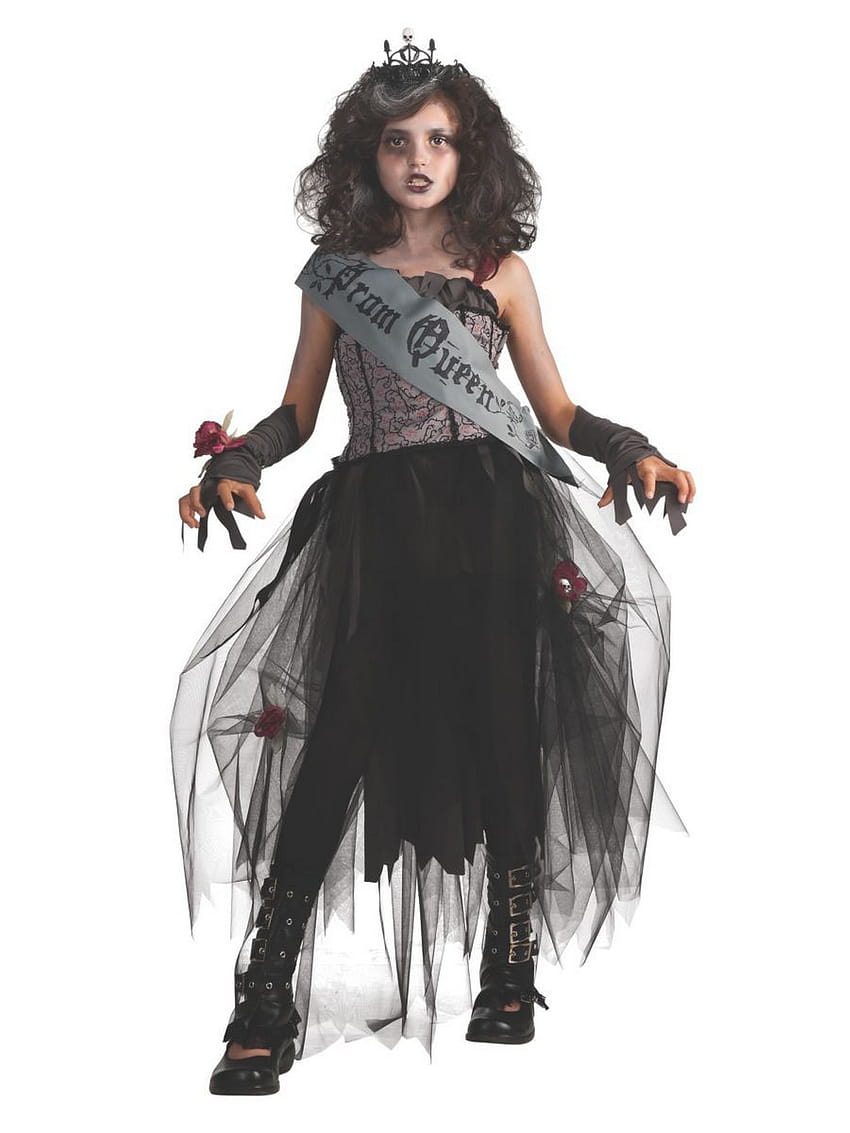 Girls Tween Gothic Prom Queen Costume HD phone wallpaper